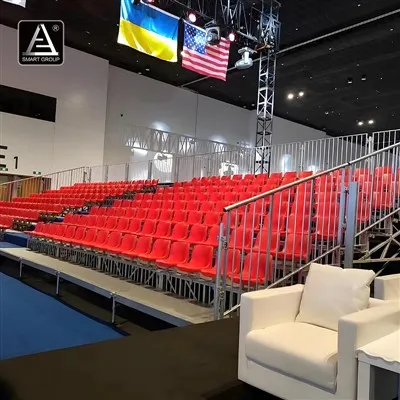 Nešiojami laikinieji metalo tribūnos balikliai